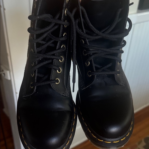 Dr. Martens Black Boots with Red and Green Dragon Embroidery - Picture 8 of 8